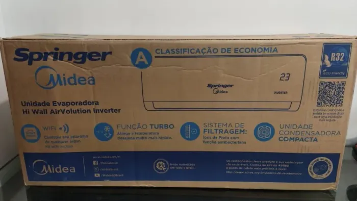 Ar Condicionado Split Hi Wall Inverter Springer Midea 9000 B Branco 220v