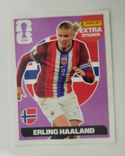 Figurinha Legend Extra Sticker HAALAND Copa do Mundo 2026 Panini Original - ROXA / BORDÔ