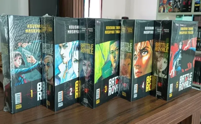 BATTLE ROYALE (COLEÇÃO COMPLETA EM 05 VOLUMES). Novos Lacrados.