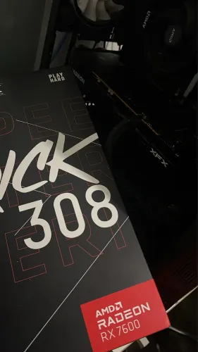 Rx 7600 xfx Trilpe fan - QUICK 308 black edition