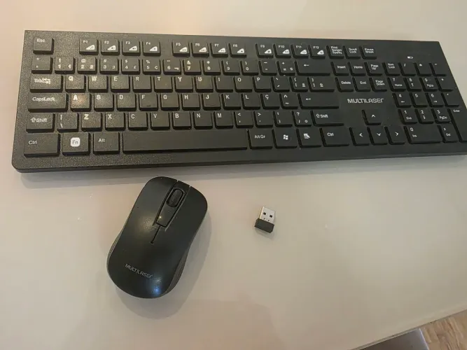 Kit teclado + mouse Bluetooth multilaser 