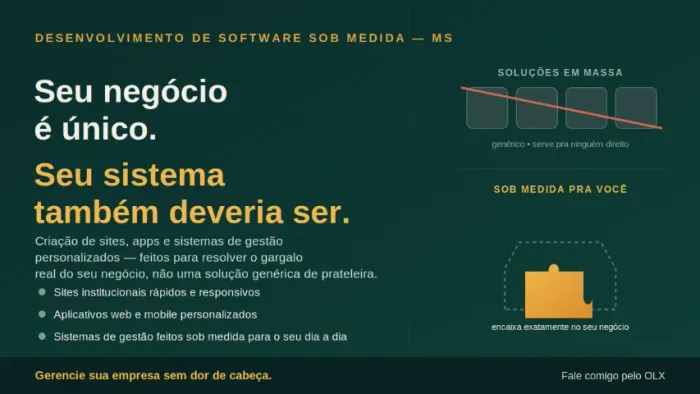 Desenvolvimento de Sites, softwares, programas, Apps e Sistemas Sob Medida