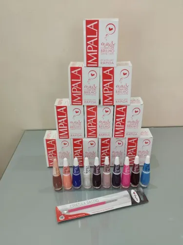 Kit esmaltes + espátula bastão 