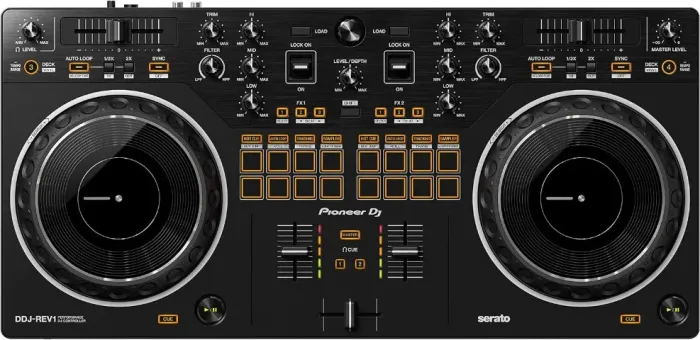 Controlador de DJ Pioneer DDJ-REV1, de 2 canais, para Serato DJ