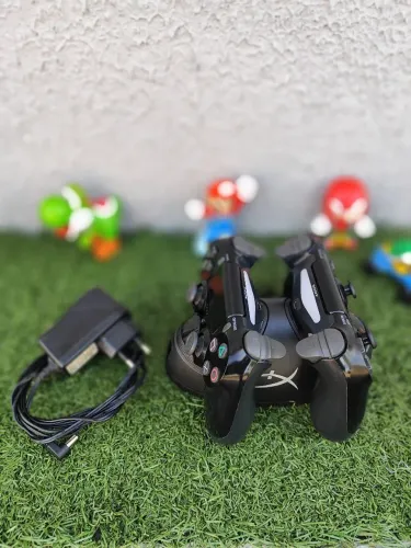 Kit controles de ps4 mais base carregadora