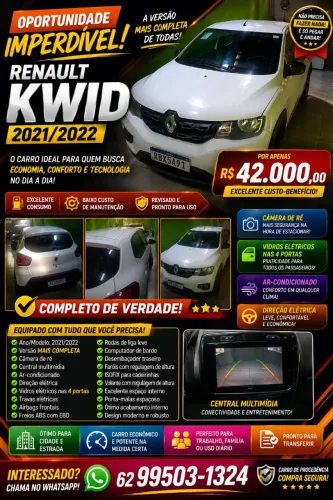 Renault Kwid Intense 1.0 Flex 12V 5P Mec. 2022