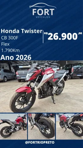 Honda Twister CB 300F Flex 2026 - Troca e Financia