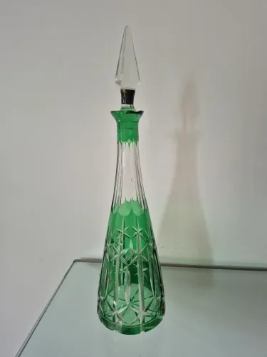 Garrafa de licor em cristal 