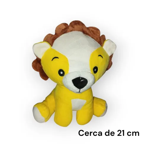 Pelúcia Leãozinho amarelo Br Machine