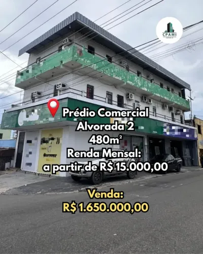 Prédio Comercial - Alvorada 2 | 480m², 3 Pavimentos, Totalmente Locado