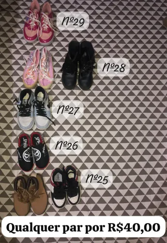 Tênis, Botas? (tudo novo) promoção 40,00 par