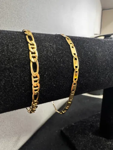 Pulseira Piastrine de ouro 4.66g 18k procedência garantia eterna