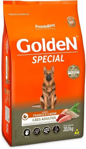 Raça Golden Special Frango e carne 20kg