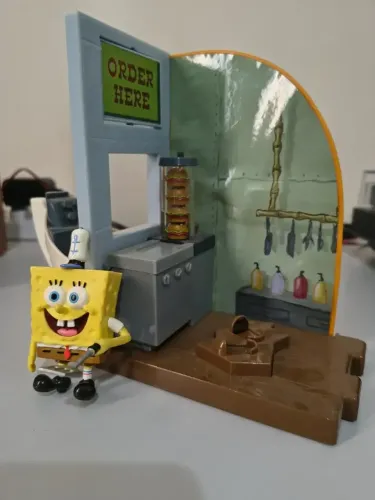Brinquedo Playset Bob Esponja Siri Cascudo Jakks Pacific 2009