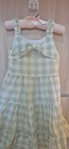 Vestido Anjos Baby 100% algodão com forro - TAM 06