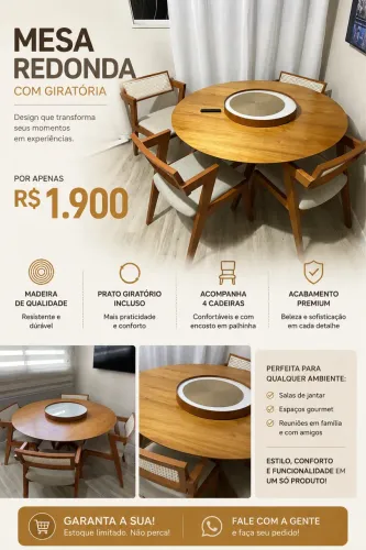 Mesa com cadeiras