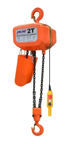 Talha Elétrica 2,0t X 6,0m Fixa Por Gancho 220v Tec2000 Acm Tools