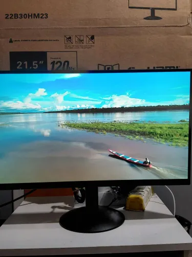 (NOVO sem USO) Monitor 120hz AOC Full HD 21.5 pol