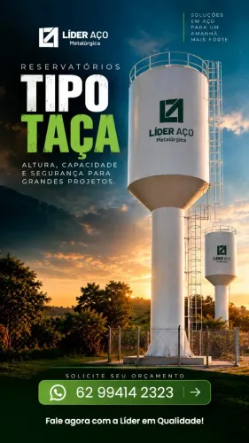 Caixa de água Metálica Modelo Tulipa com Entrega e Instalação