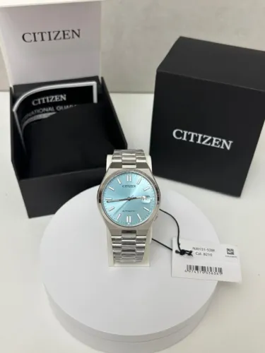 Relógio Citizen Tsuyosa NJ0151-53M Azul Tiffany 40mm Automático | Novo Full Set | Original