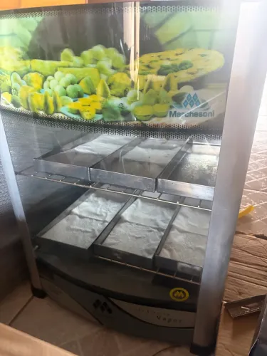 Estufa vapor para salgados 