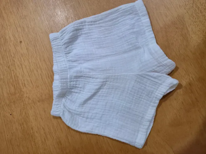 Short cozy club algodão branco