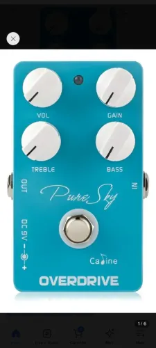 Pedal Caline Pure Sky Overdrive Guitarra