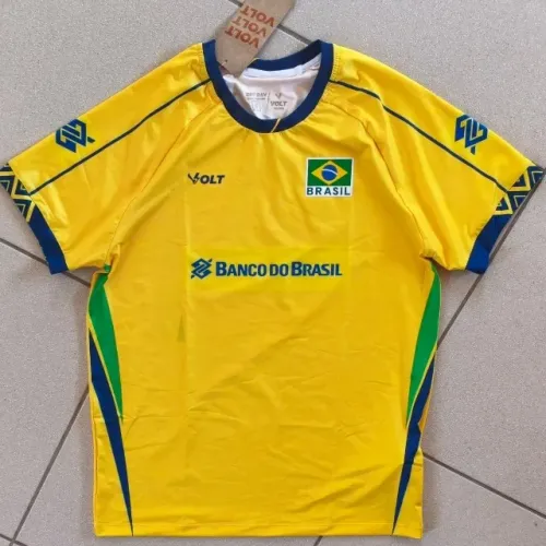 camisa original 2025 seleção vôlei brasileira tamanho g volt amarela