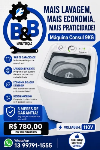 Máquina Cônsul 9KG