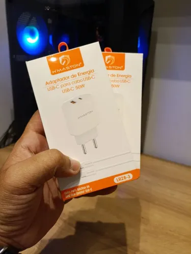 Carregador Tipo-c 50w compatível com iPhone 16 e 17