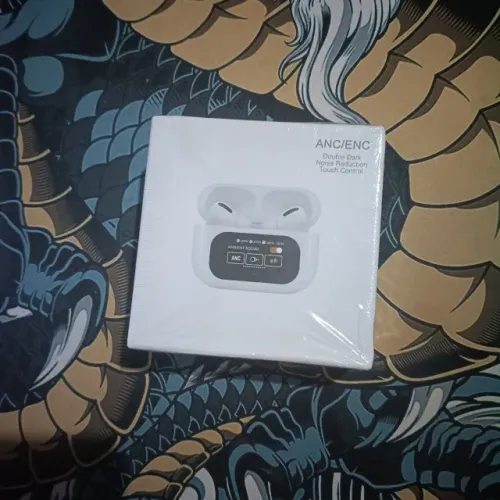 Fone de Ouvido Bluetooth TWS com ANC/ENC, Cancelamento de Ruído e Controle Tela Touch