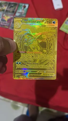 Mega Greninja ex dourado em inglês 