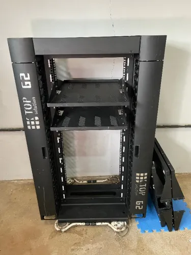 Rack Aberto 25U 19" + 5 Bandejas 2U GP Racks Top Solution G2