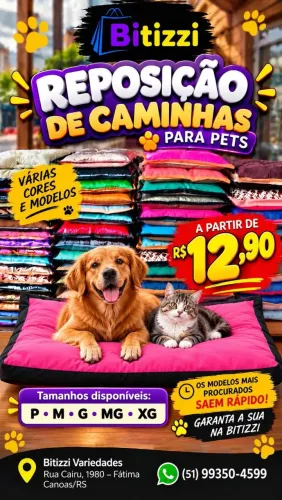 OFERTA - CAMAS PET A PARTIR DE R$ 12,90