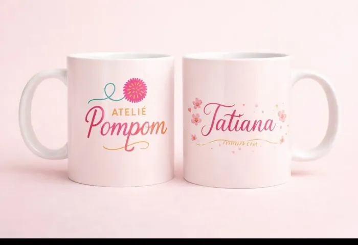 Caneca e caixa personalizada 