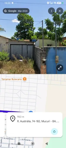 Cômodo com banheiro e área de serviço no bairro Cidade Nova em Itabatan Mucuri BA