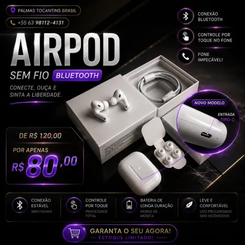 Fone bluetooth