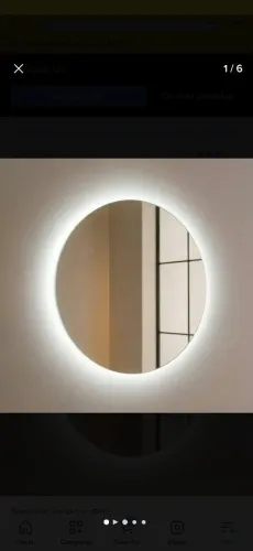Espelho com led 60x60