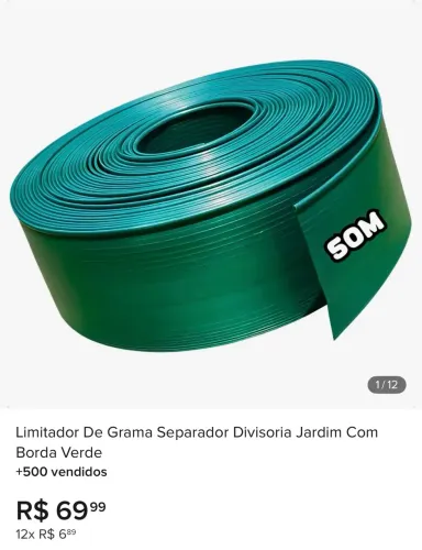 Limitador de grama jardim