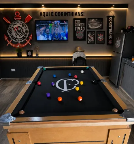 Mesa de bilhar personalizada time