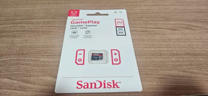 Cartão SD Sandisk Gameplay para Switch2 - com nota