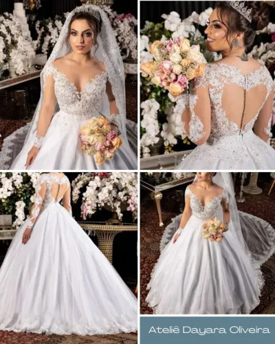 Vestido de noiva - ateliê Dayara Oliveira