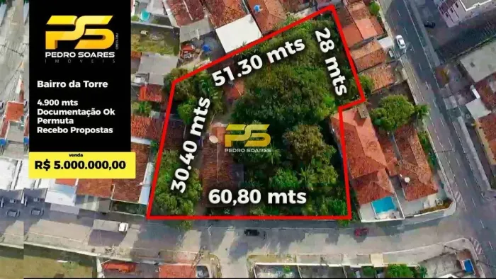 Área/Terreno à Venda, Torre - João Pessoa