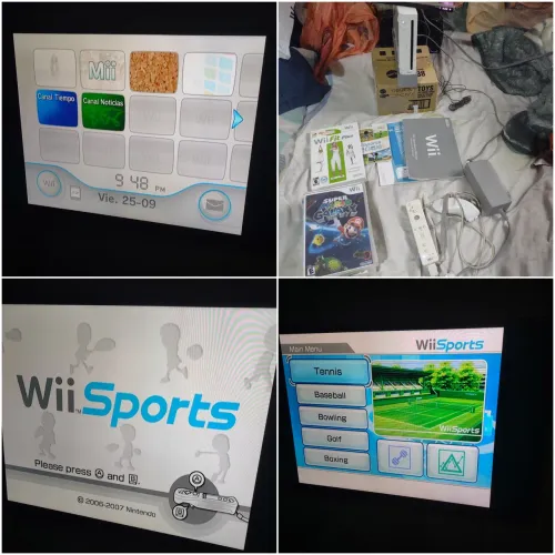 Nintendo Wii branco modelo RVL-001 Melhor Nintendo wii Funciona jogos de game cube
