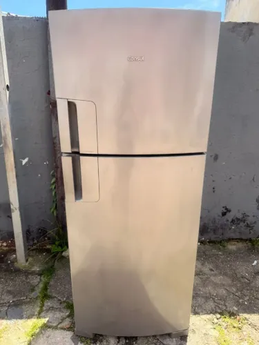 Geladeira consul inox frost free top