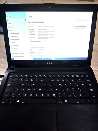 Notebook CCE Win F4030 14" Celeron 4GB HD 500GB Windows 10 ? Com Carregador