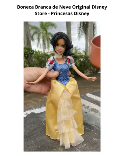 Boneca Branca de Neve Original Disney Store - Princesas Disney