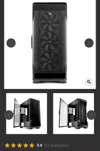 Gabinete gamer midtower