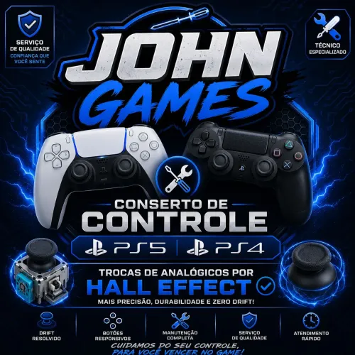 Troca analógico controle PS5 ps4, TMR O MELHOR.