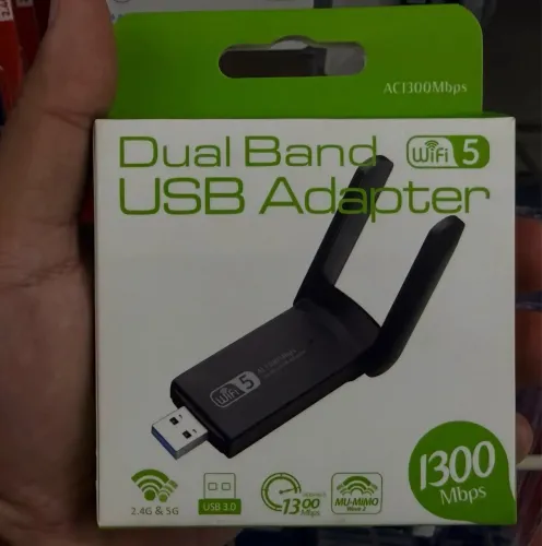 ADAPTADOR WIRELESS USB 5.0 1300MBPS